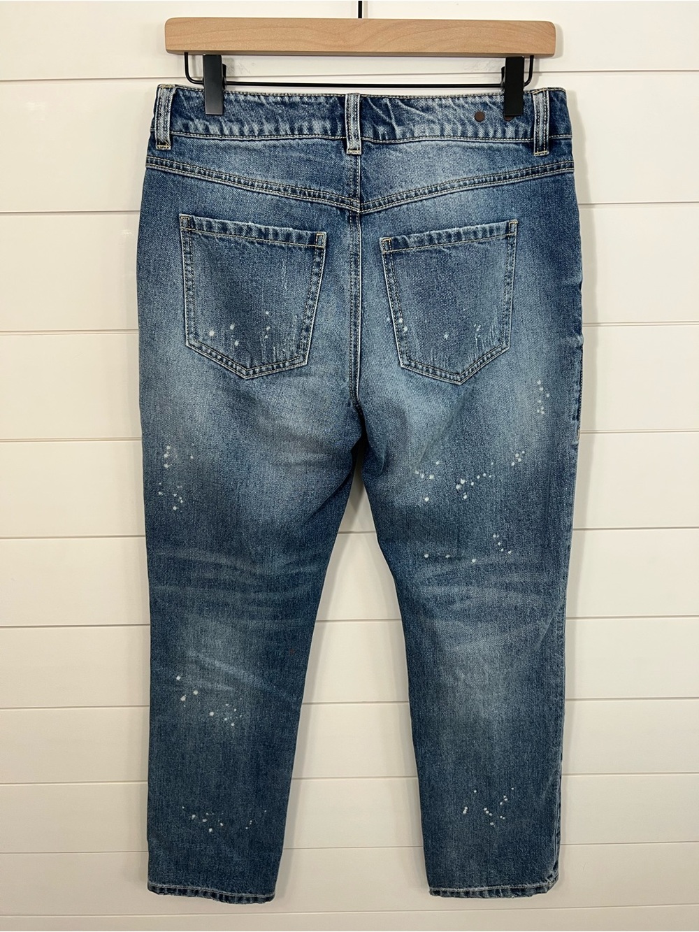 Cabi Boyfriend Jeans Womens Size 2 Distressed Denim 100% Cotton - Picture 5 of 13